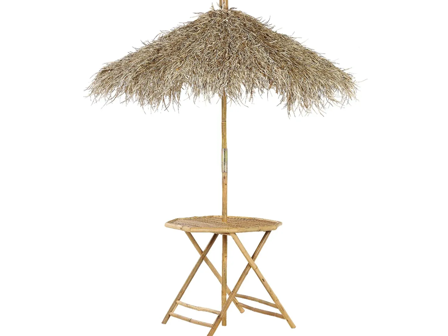 Tavolino Bistrot MOLISE 85 cm 85 cm Bambù Marrone chiaro