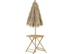 Tavolino Bistrot MOLISE 85 cm 85 cm Bambù Marrone chiaro