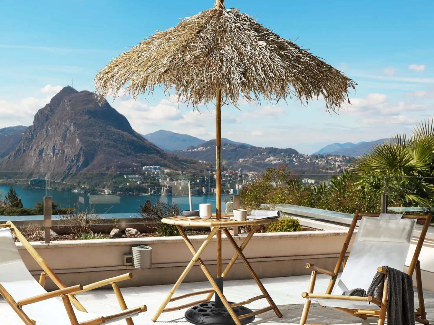 Tavolino Bistrot MOLISE 85 cm 85 cm Bambù Marrone chiaro