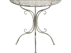 Tavolino Bistrot NURRA 80 cm 36 cm Metallo Grigio