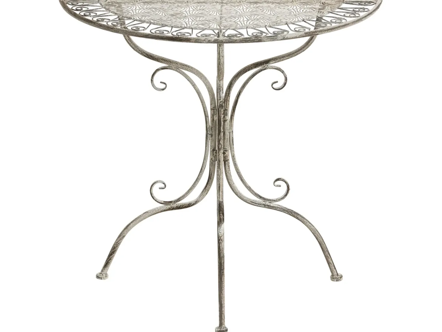 Tavolino Bistrot NURRA 80 cm 36 cm Metallo Grigio