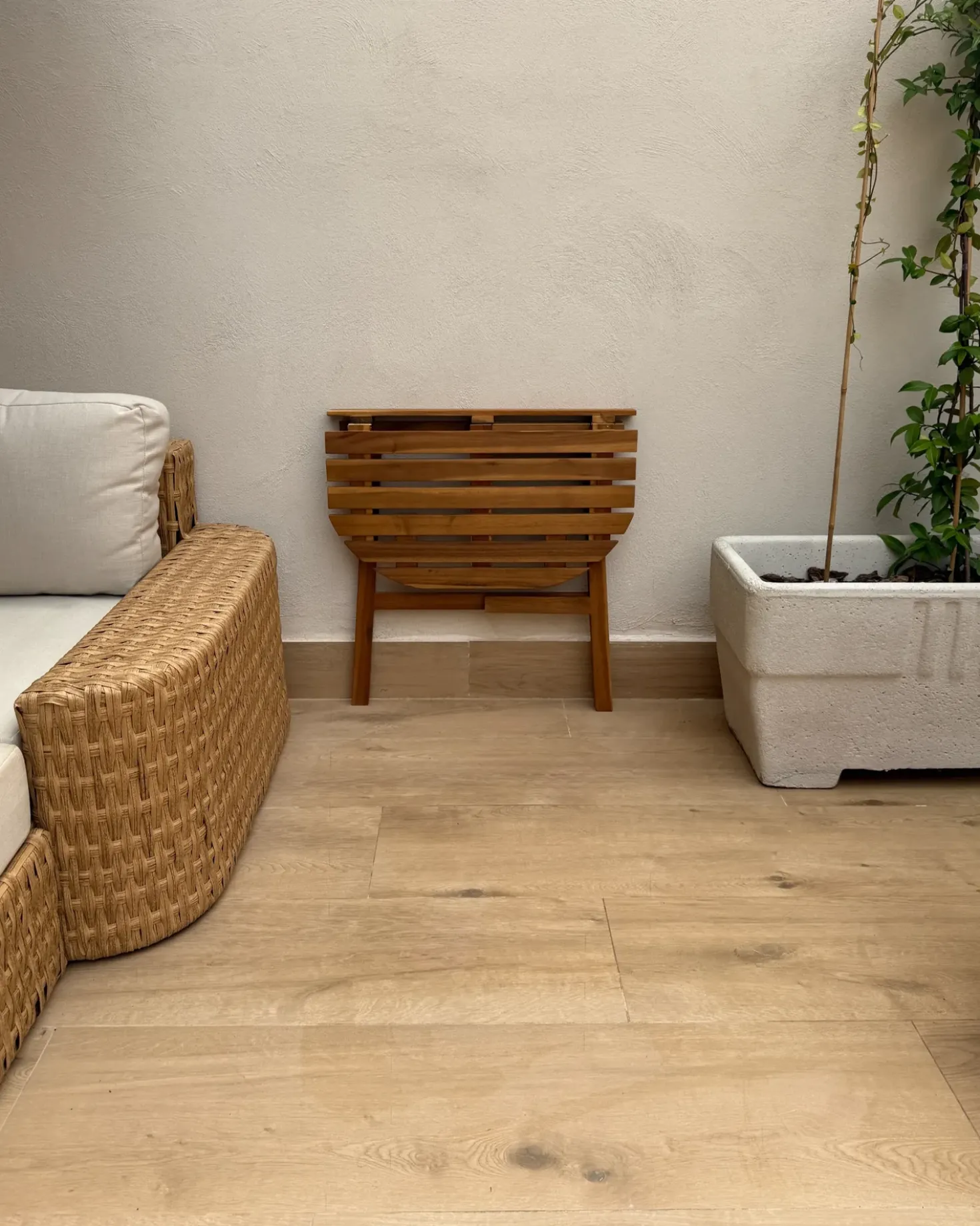 Tavolino Bistrot OSIGO 44 cm 70 cm Legno d'acacia Marrone