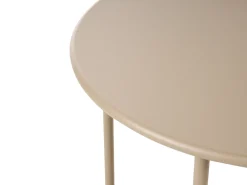 Tavolino Bistrot OVARO 50 cm 50 cm Metallo Beige