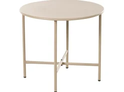 Tavolino Bistrot OVARO 50 cm 50 cm Metallo Beige