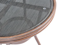 Tavolino Bistrot RIFREDDO 70 cm 70 cm Vetro temperato Grigio
