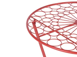 Tavolino Bistrot SCARIO 70 cm 70 cm Metallo Rosso