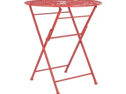 Tavolino Bistrot SCARIO 70 cm 70 cm Metallo Rosso