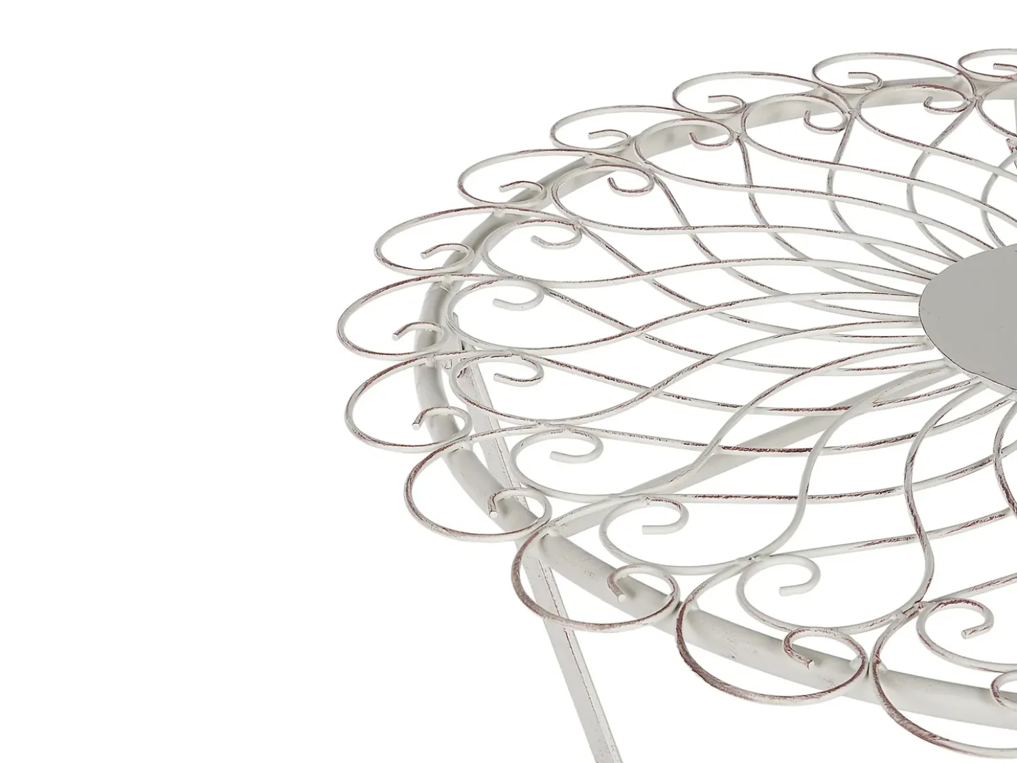 Tavolino Bistrot STIFFE 70 cm 70 cm Metallo Bianco
