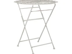 Tavolino Bistrot STIFFE 70 cm 70 cm Metallo Bianco