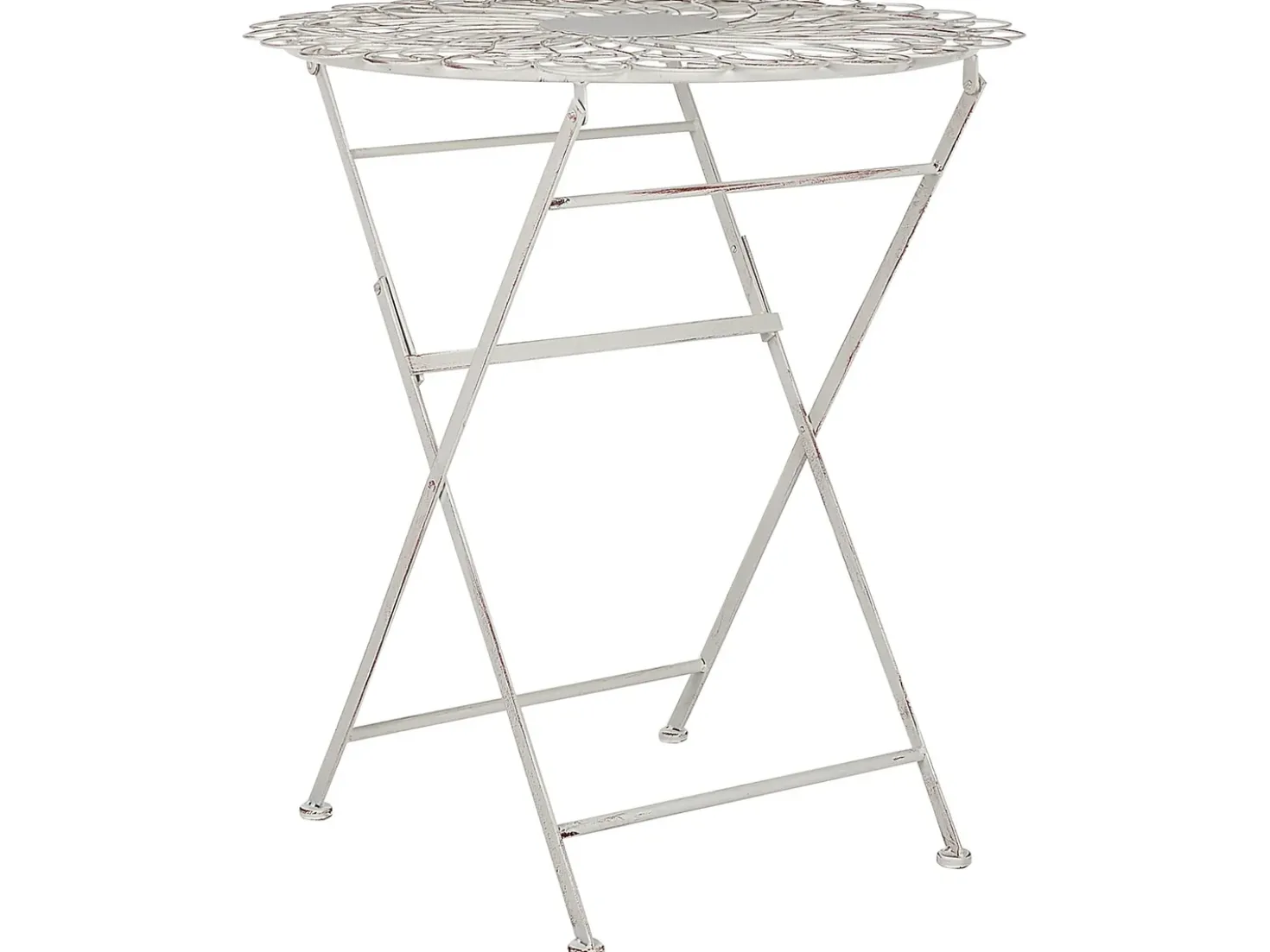 Tavolino Bistrot STIFFE 70 cm 70 cm Metallo Bianco