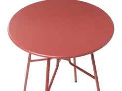 Tavolino Bistrot TALTAL 64 cm 64 cm Metallo Rosso
