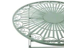 Tavolino Bistrot TRENTO 70 cm 70 cm Metallo Verde chiaro