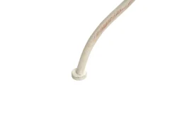 Tavolino Bistrot YAVIZA 80 cm 36 cm Metallo Beige chiaro