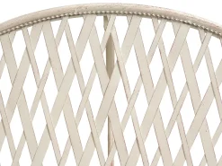 Tavolino Bistrot YAVIZA 80 cm 36 cm Metallo Beige chiaro