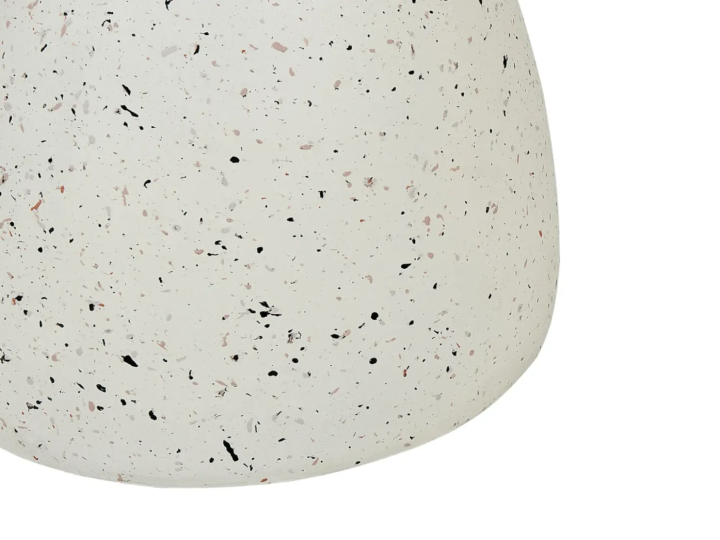 Tavolino CAFFI 50 cm 50 cm Terrazzo Bianco