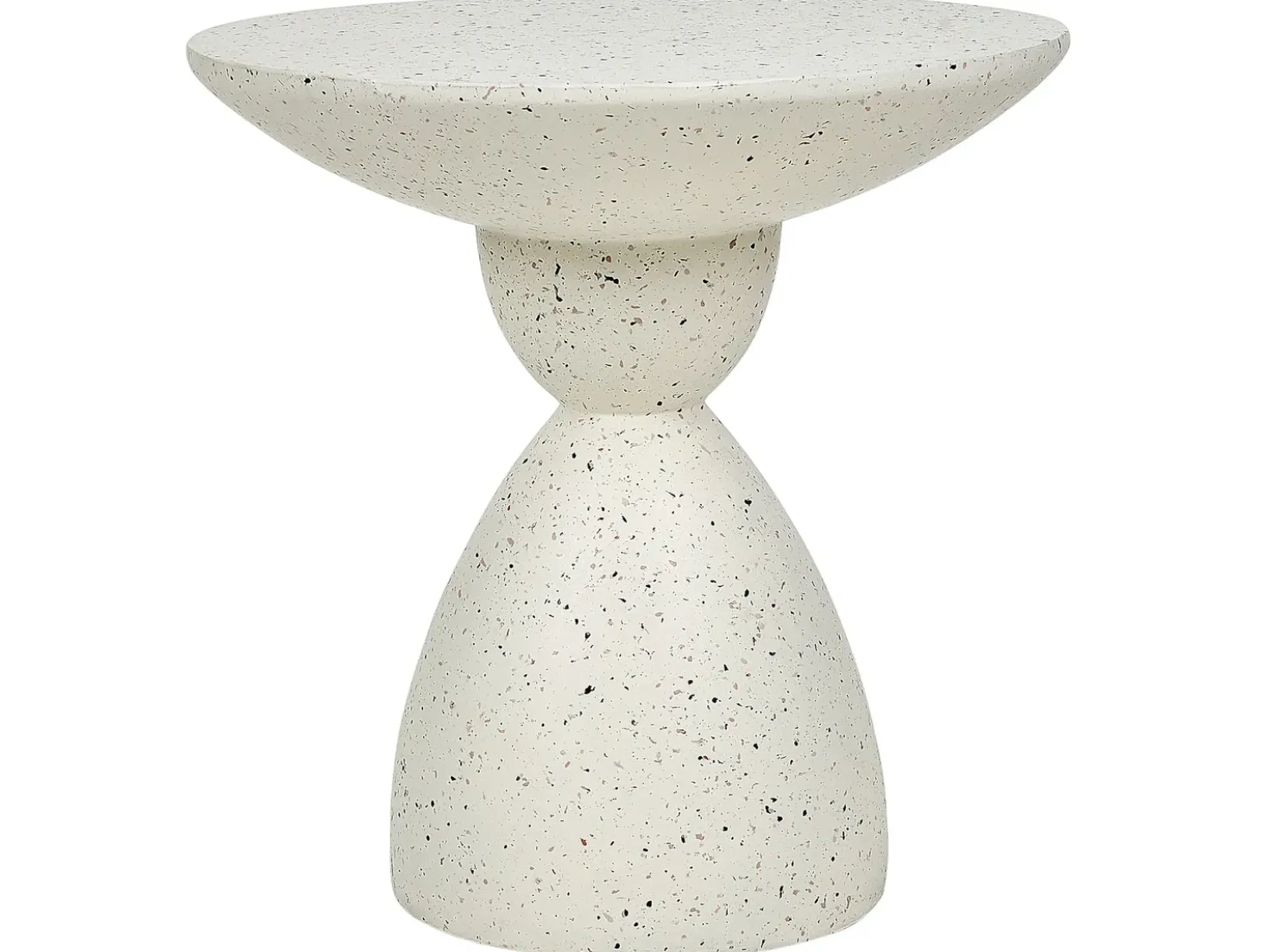 Tavolino CAFFI 50 cm 50 cm Terrazzo Bianco