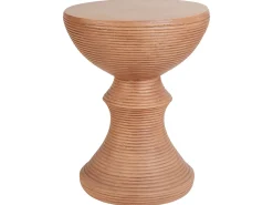 Tavolino CALDARO 40 cm 40 cm Simil legno Marrone