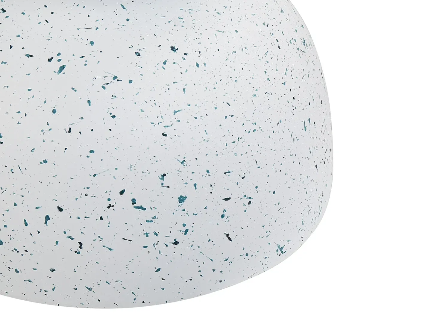Tavolino CAORIA 40 cm 40 cm Effetto terrazzo Terrazzo Bianco