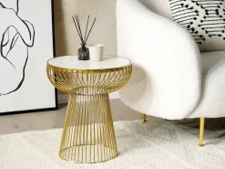 Tavolino CHEYNES Marmo Oro