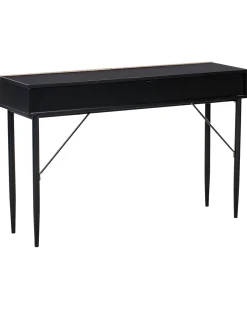 Tavolino consolle BLYTHE Frassino naturale Nero