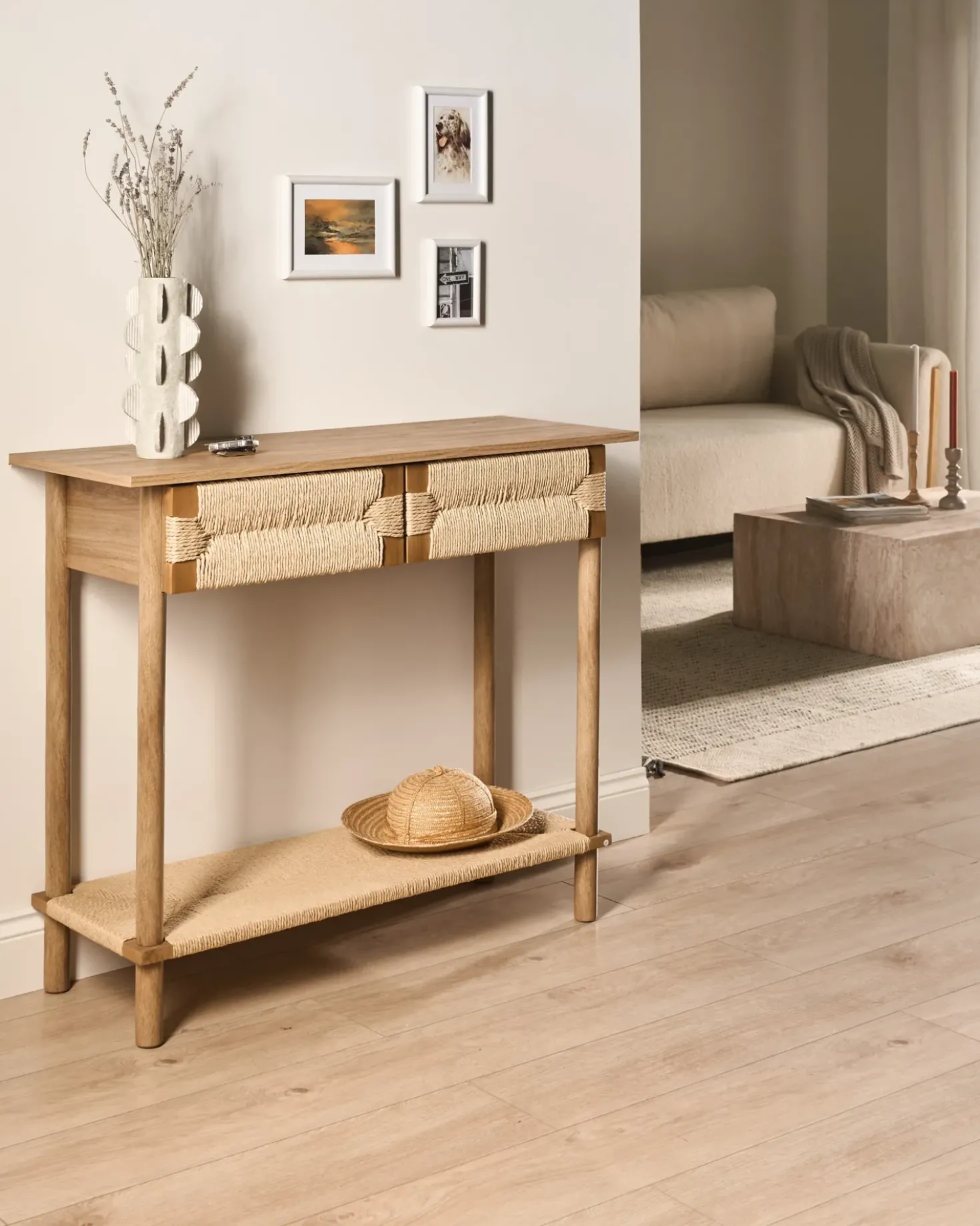 Tavolino consolle BONDI Marrone chiaro