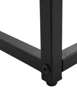 Tavolino consolle DELANO Vetro temperato Nero