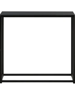 Tavolino consolle DELANO Vetro temperato Nero