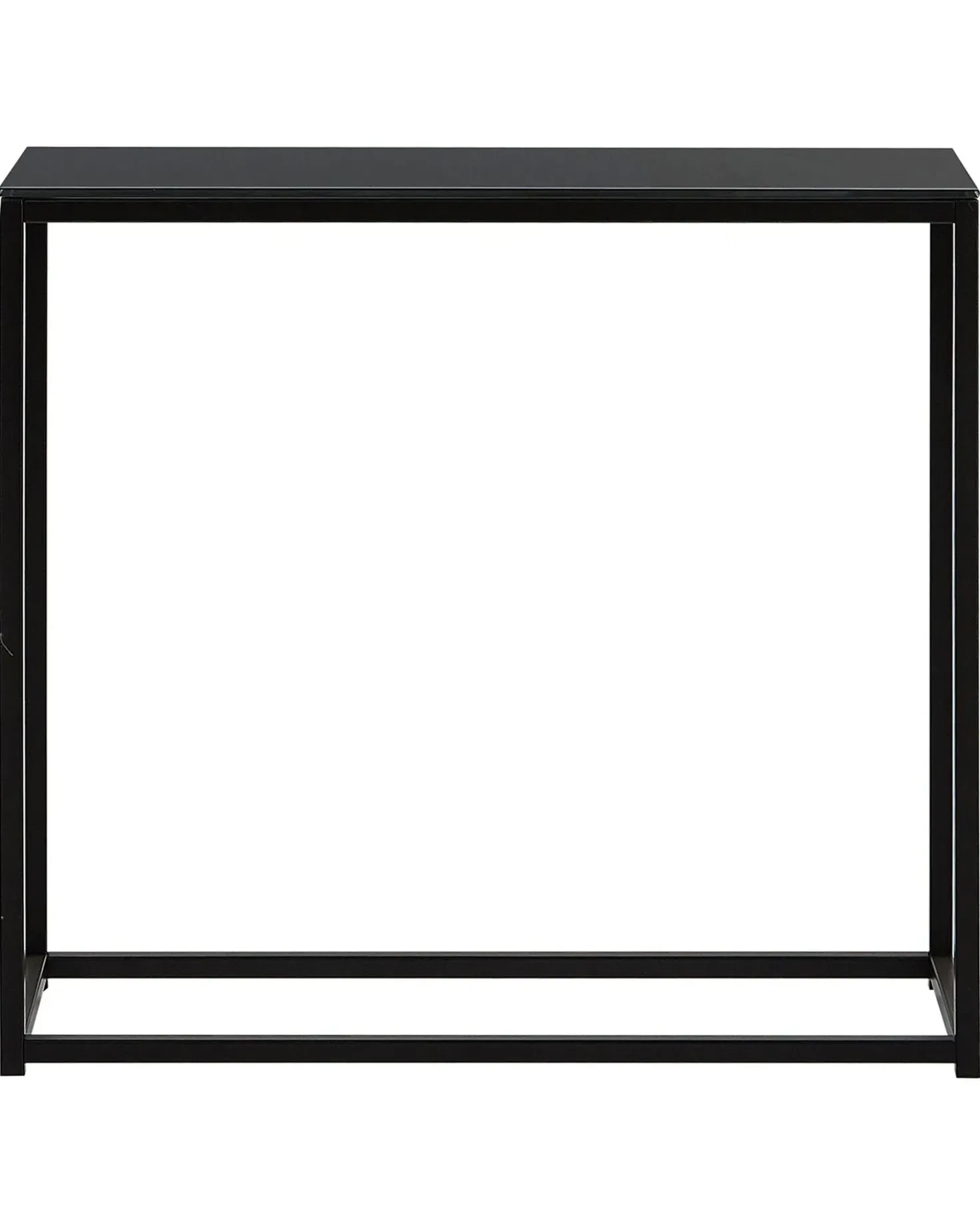 Tavolino consolle DELANO Vetro temperato Nero
