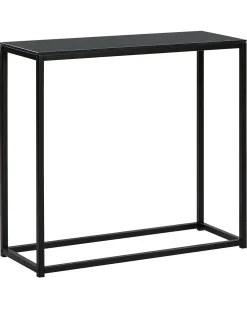 Tavolino consolle DELANO Vetro temperato Nero