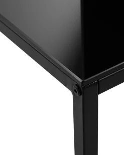 Tavolino consolle DELANO Vetro temperato Nero