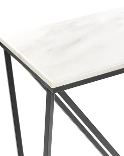 Tavolino consolle HAZEN Marmo/Nero