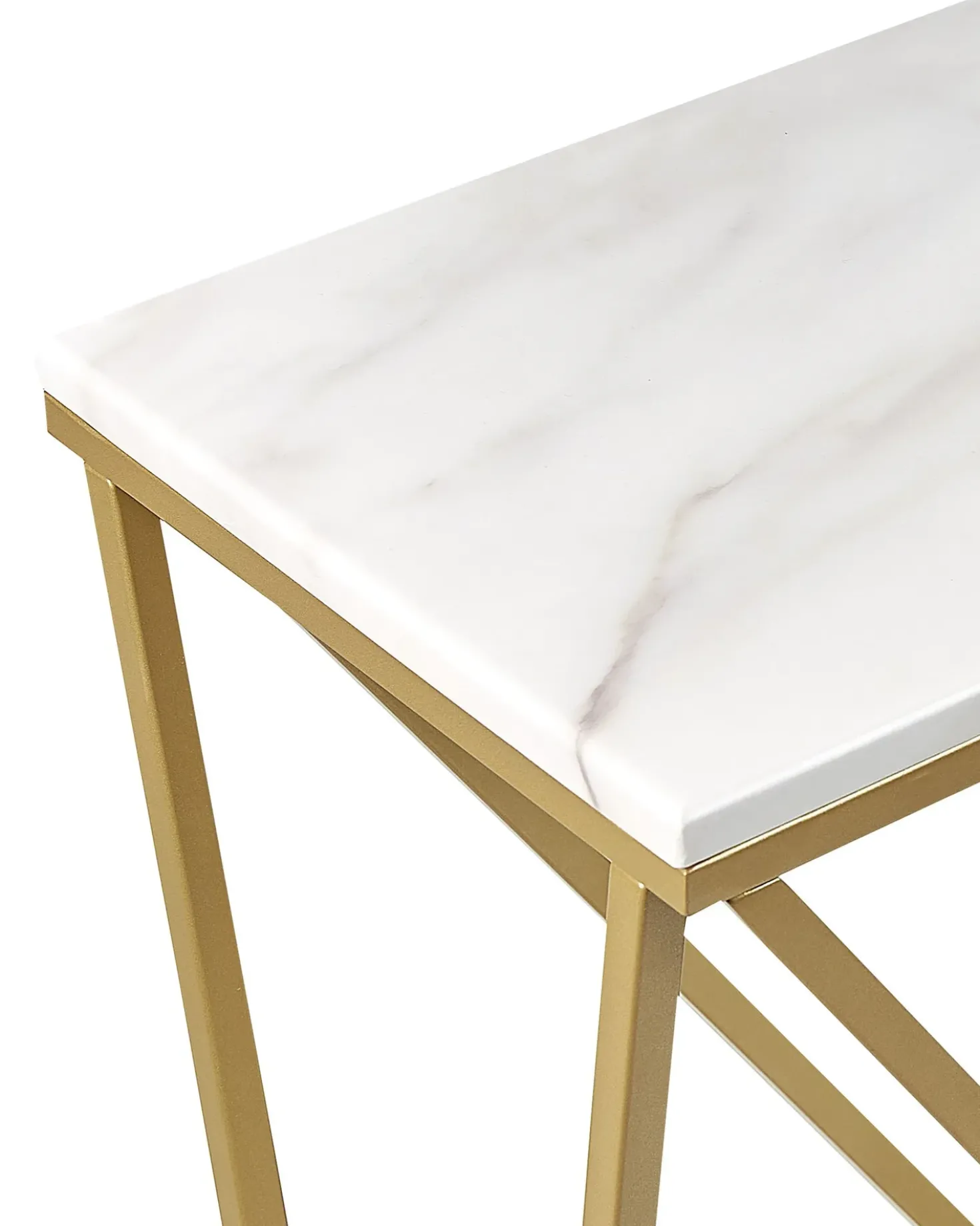 Tavolino consolle HAZEN Marmo/Oro
