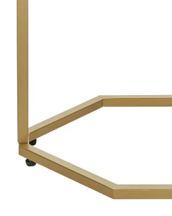 Tavolino consolle HAZEN Marmo/Oro