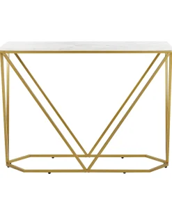 Tavolino consolle HAZEN Marmo/Oro