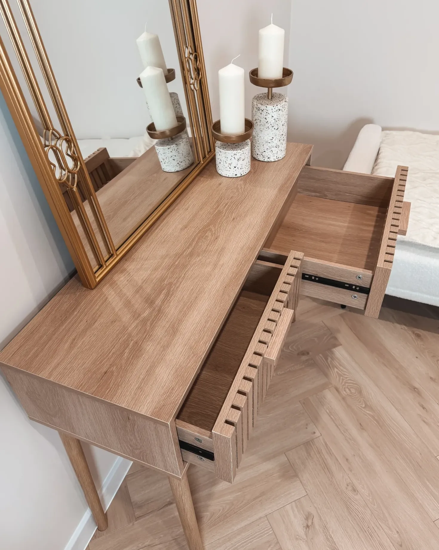 Tavolino consolle LYNWOOD Marrone chiaro