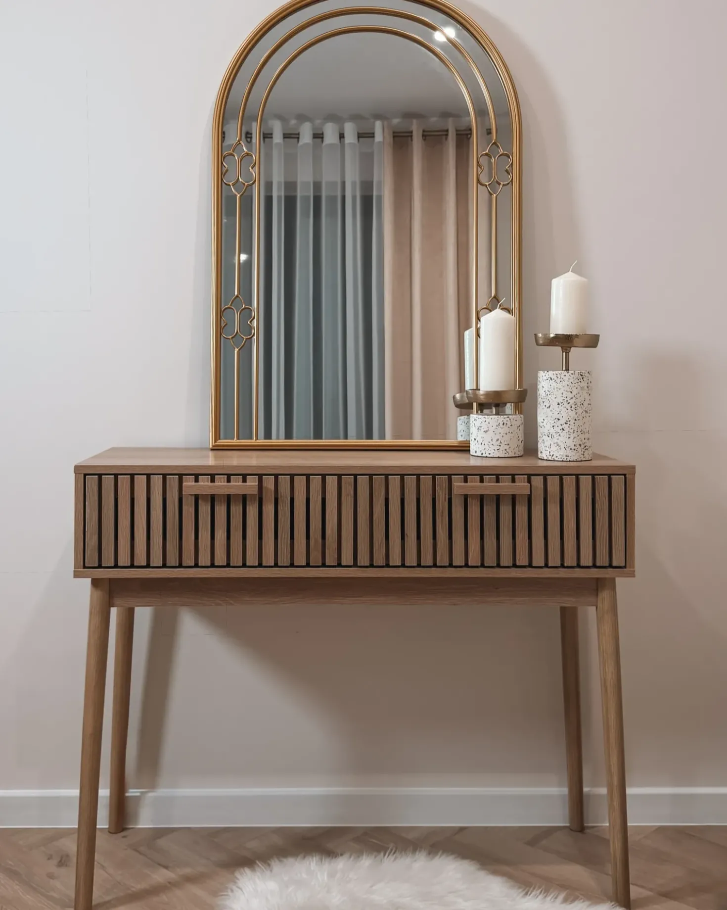 Tavolino consolle LYNWOOD Marrone chiaro