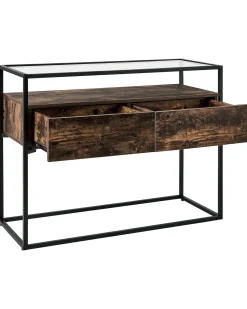 Tavolino consolle MAUK Marrone scuro