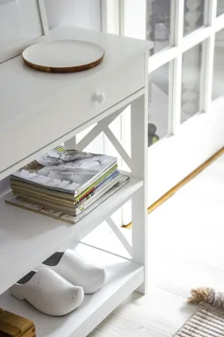 Tavolino consolle MONTGOMERY Bianco