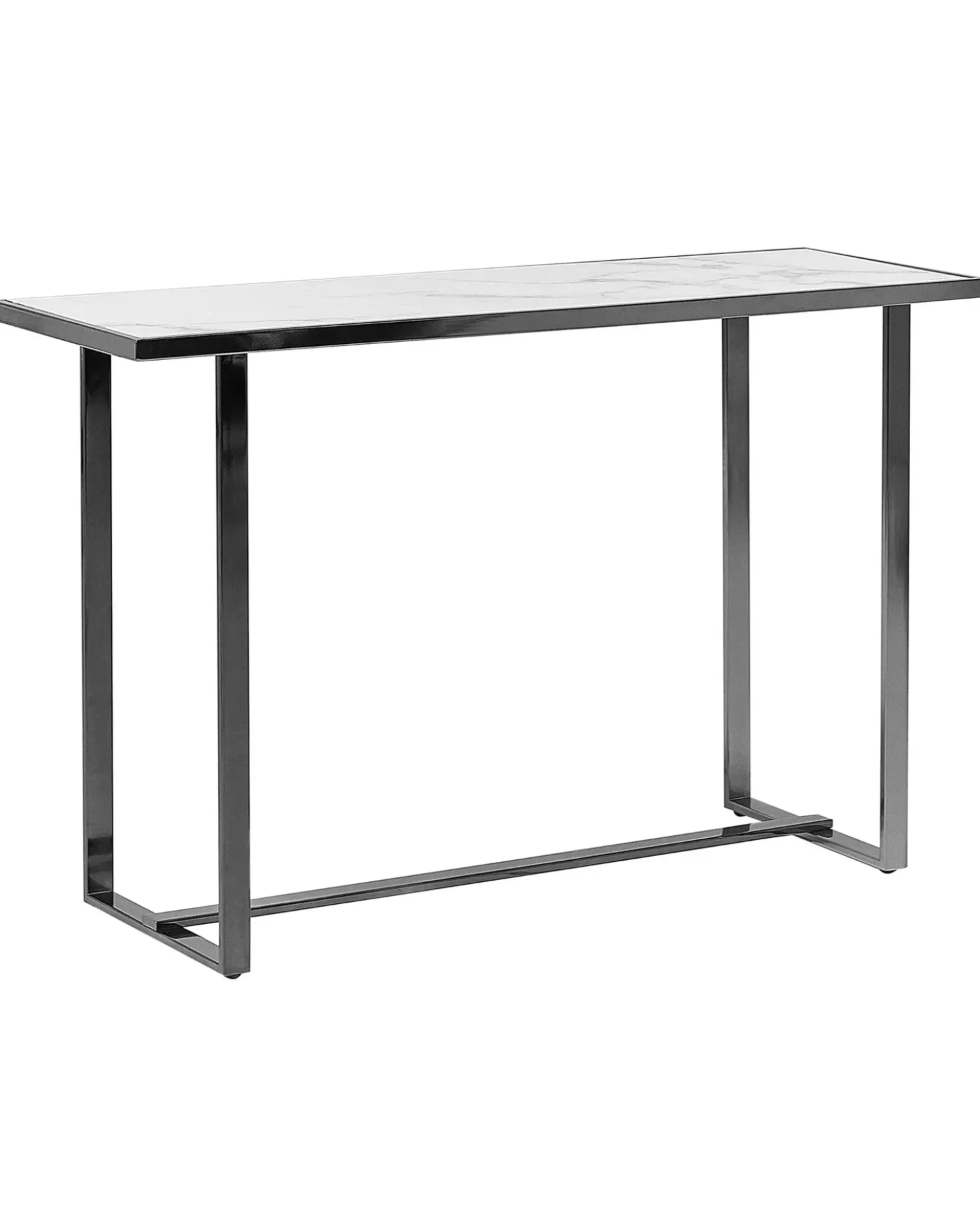 Tavolino consolle PLANO Vetro temperato Marmo bianco