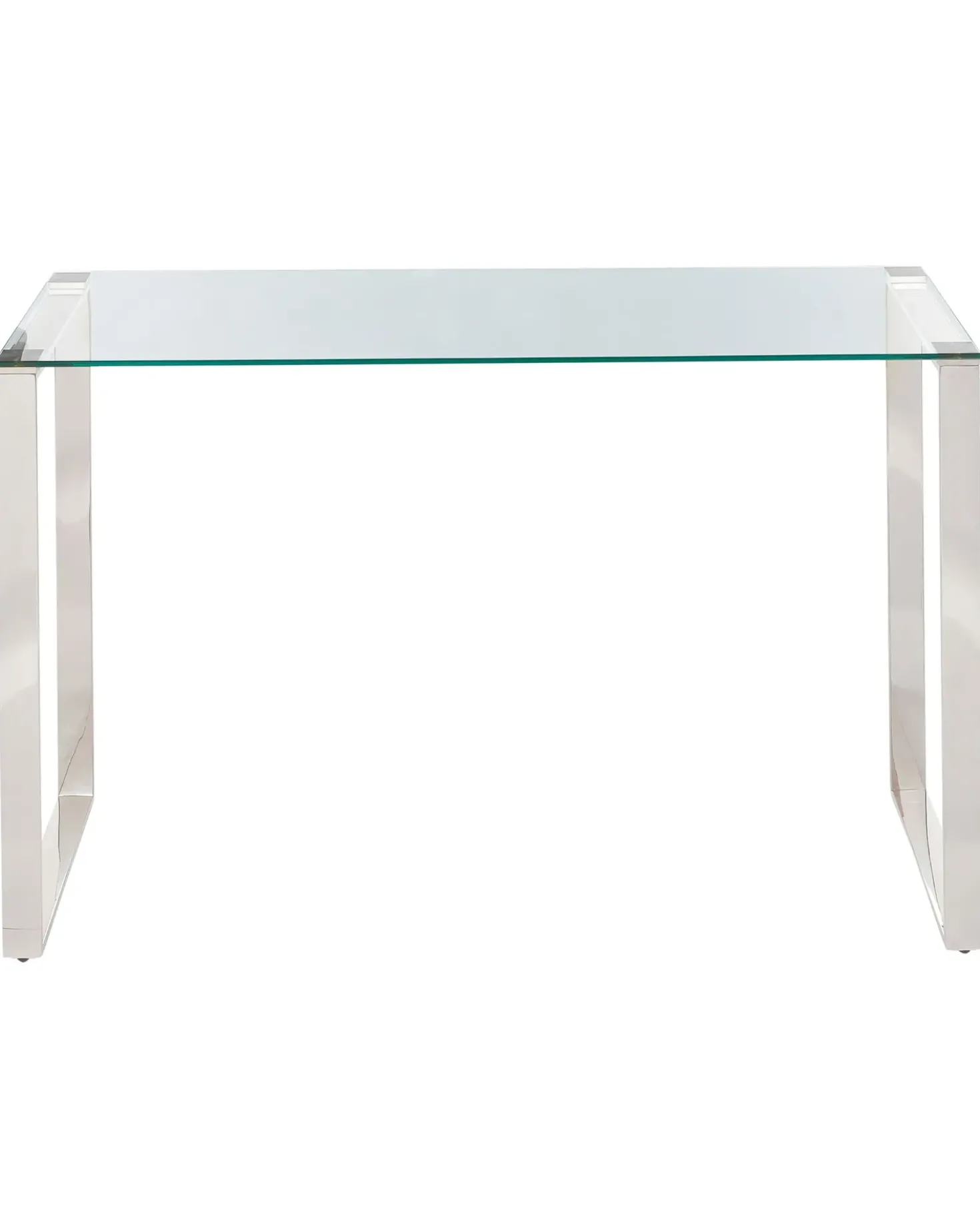 Tavolino consolle TILON Vetro temperato Argento