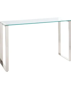 Tavolino consolle TILON Vetro temperato Argento