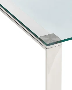 Tavolino consolle TILON Vetro temperato Argento