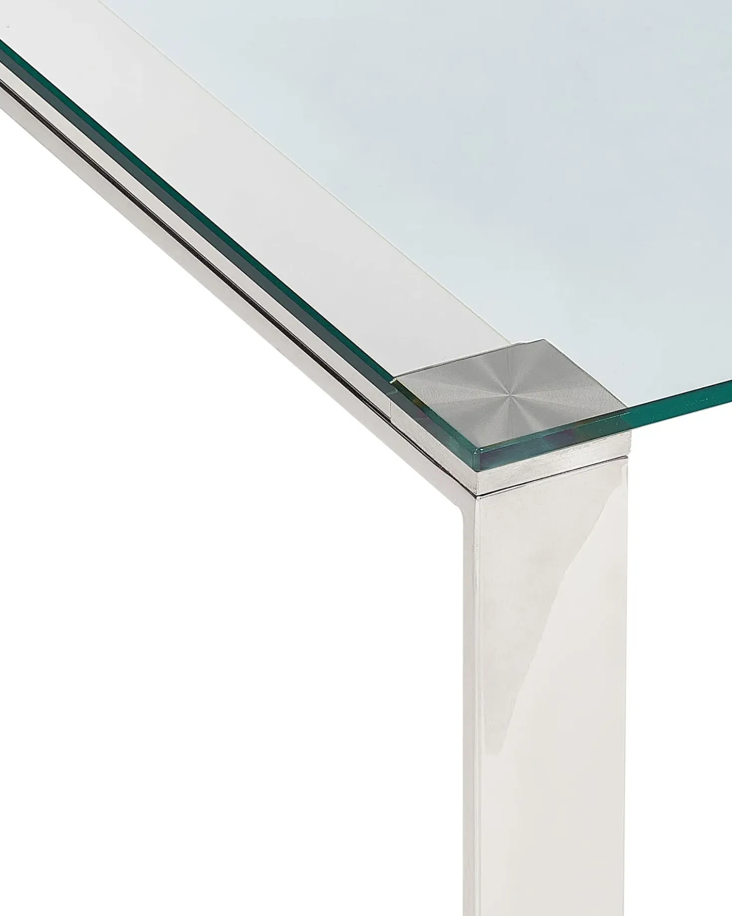 Tavolino consolle TILON Vetro temperato Argento