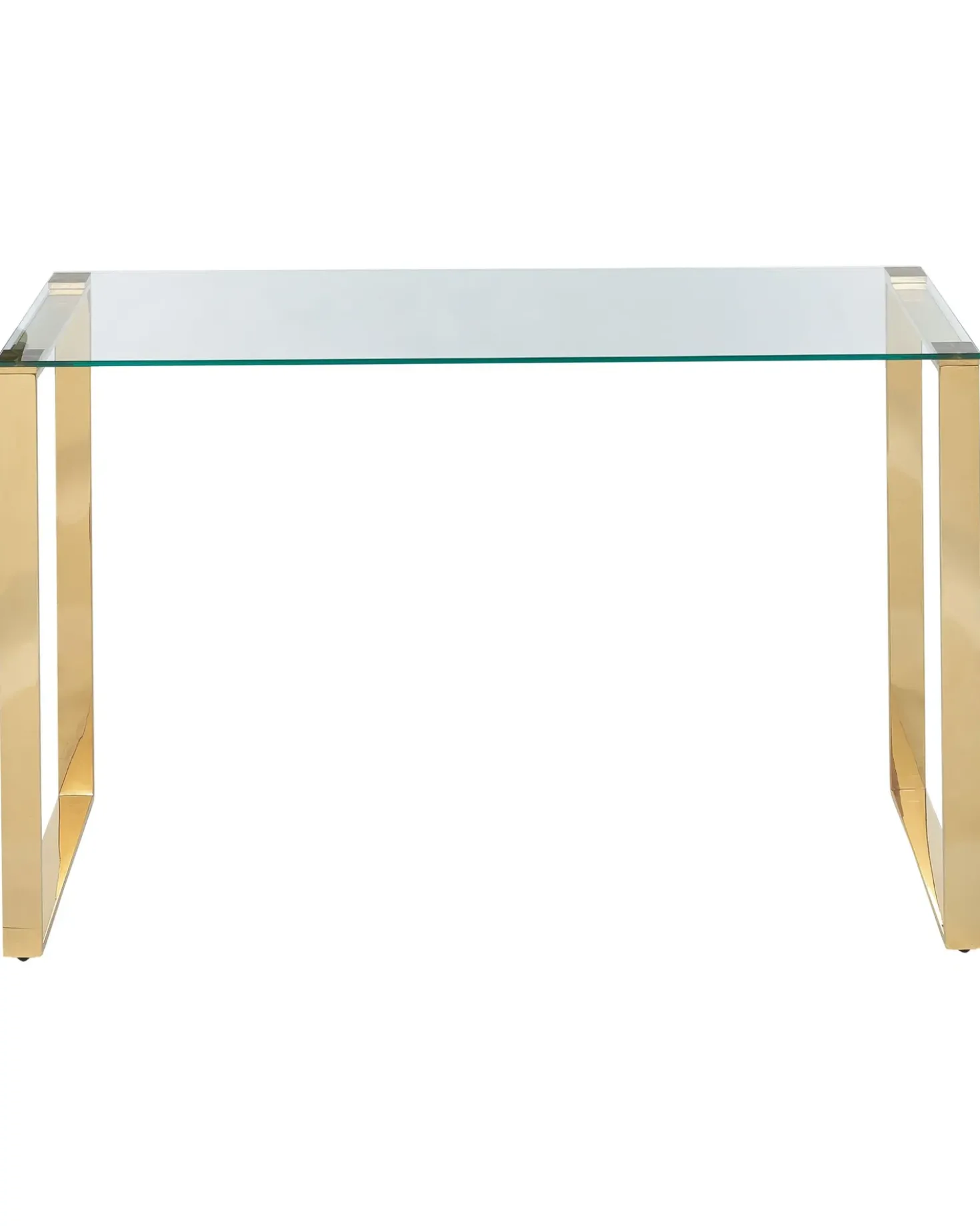 Tavolino consolle TILON Vetro temperato Oro