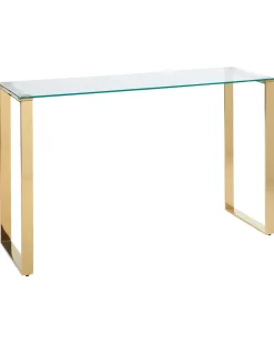 Tavolino consolle TILON Vetro temperato Oro