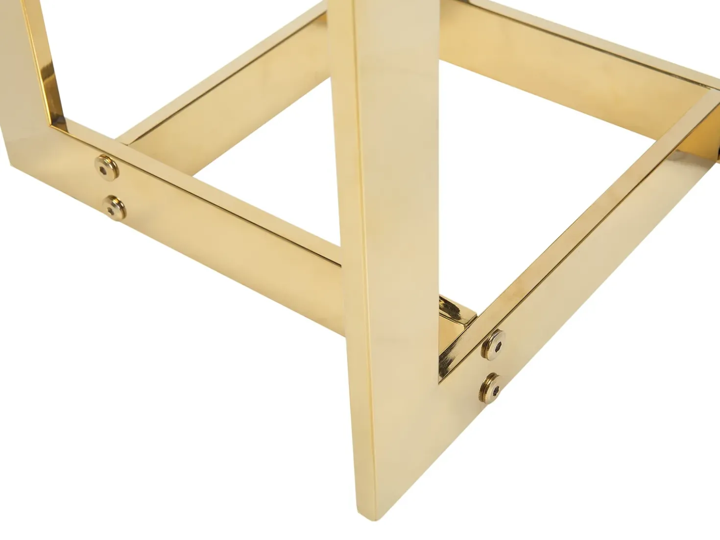 Tavolino CRYSTAL Vetro temperato Oro