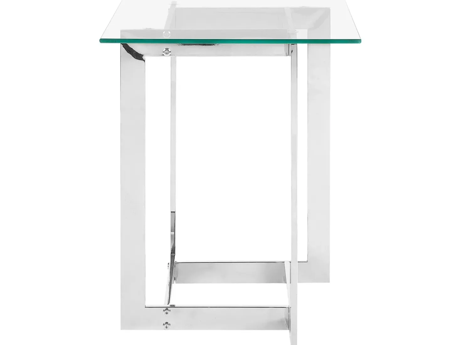 Tavolino CRYSTAL Vetro temperato Argento