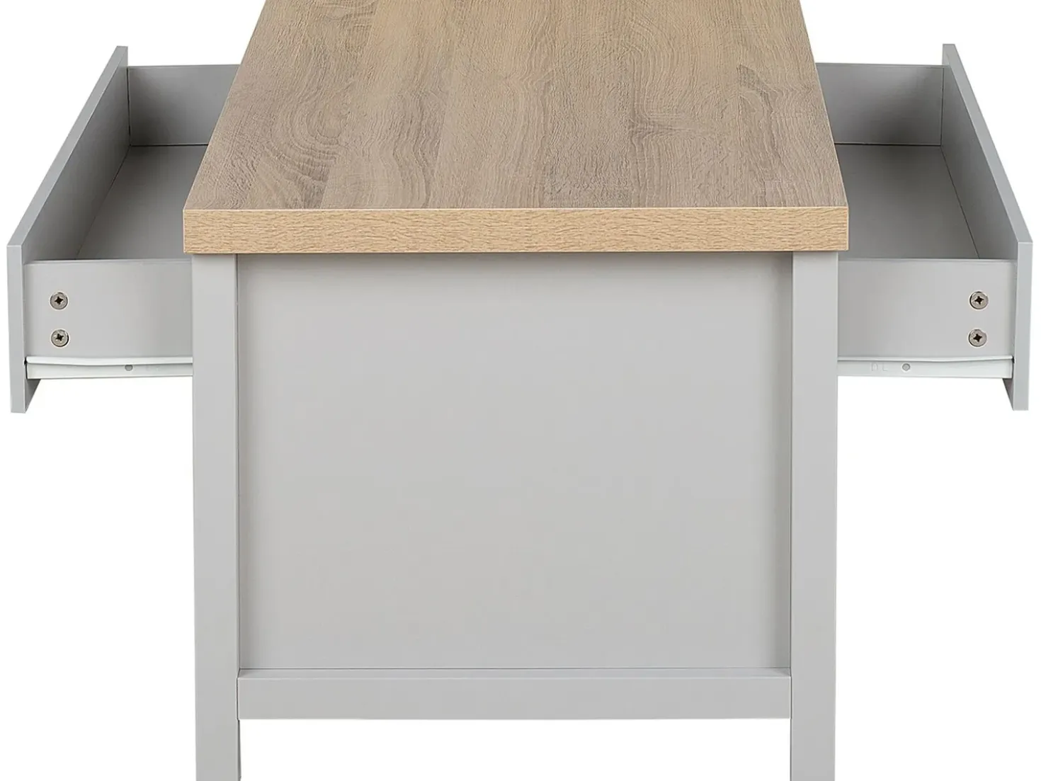 Tavolino da caffè CLIO Grigio chiaro con contenitore