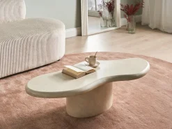 Tavolino da caffè CONZA 57 cm 120 cm Beige