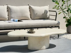 Tavolino da caffè CONZA 57 cm 120 cm Beige